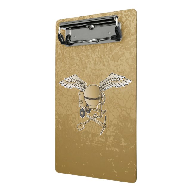 Mini Porte-bloc Mélangeur en béton beige (Angle2)