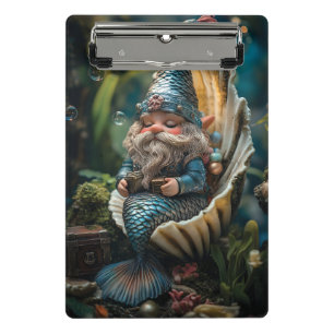 Mini Porte-bloc Merman génoise Figurine en coquillage - sous