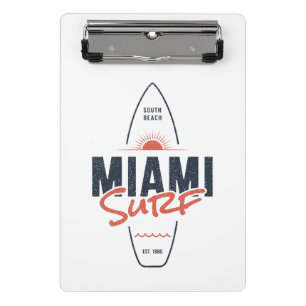 Mini Porte-bloc Miami Surf – Conception de planche de surf vintage