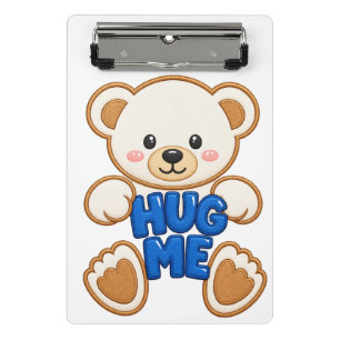 Mini Porte-bloc Mignon ours en peluche câlin Broderie Style Mignon