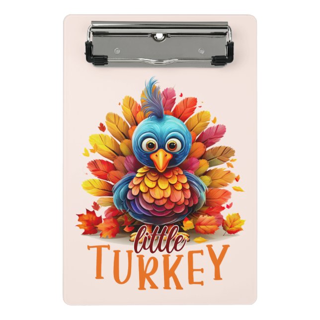 Mini Porte-bloc Mignonne Turquie Thanksgiving (Devant)