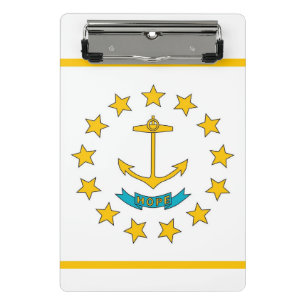 Mini Porte-bloc Mini-bloc-notes avec le drapeau de Rhode Island, É