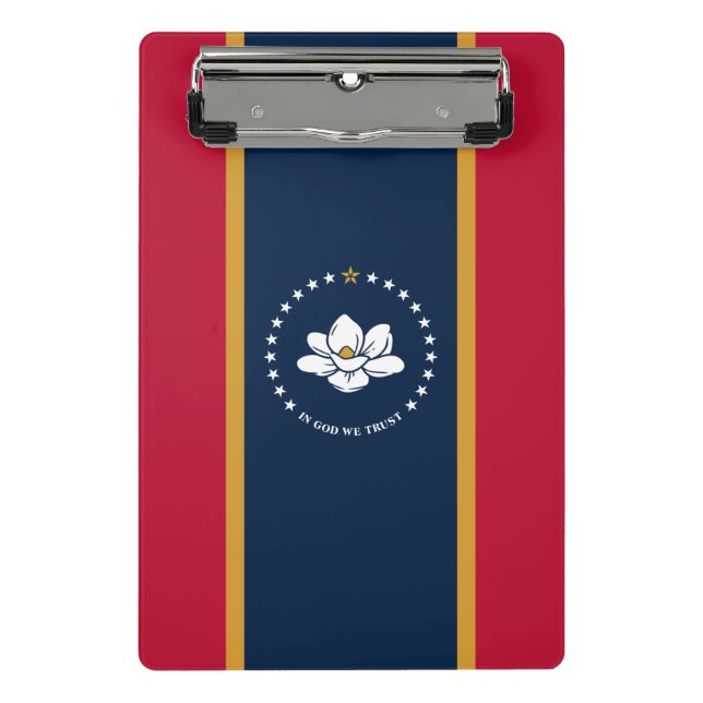 Mini Porte-bloc Mini-bloc-notes avec le drapeau du Mississippi, Ét (Devant)