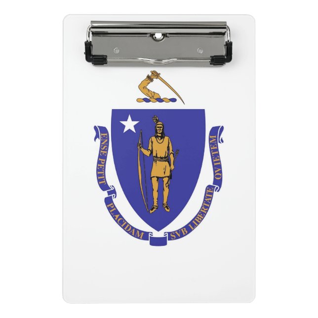 Mini Porte-bloc Mini porte - bloc avec drapeau de Masachusetts, US (Devant)