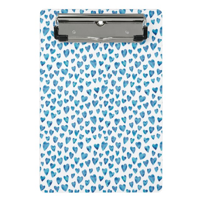 Mini Porte-bloc Mini Porte - bloc Coeur Bleu (Devant)