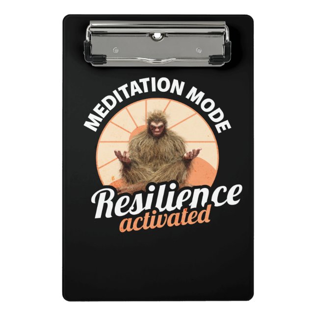Mini Porte-bloc Mode Méditation Bigfoot Résilience Activée (Devant)
