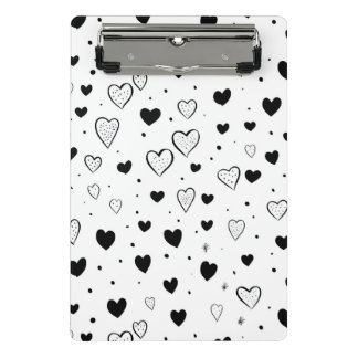 Mini Porte-bloc Modern Hearts Pattern