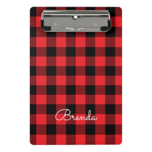 Mini Porte-bloc Moderne Vérification Red et Black Buffalo