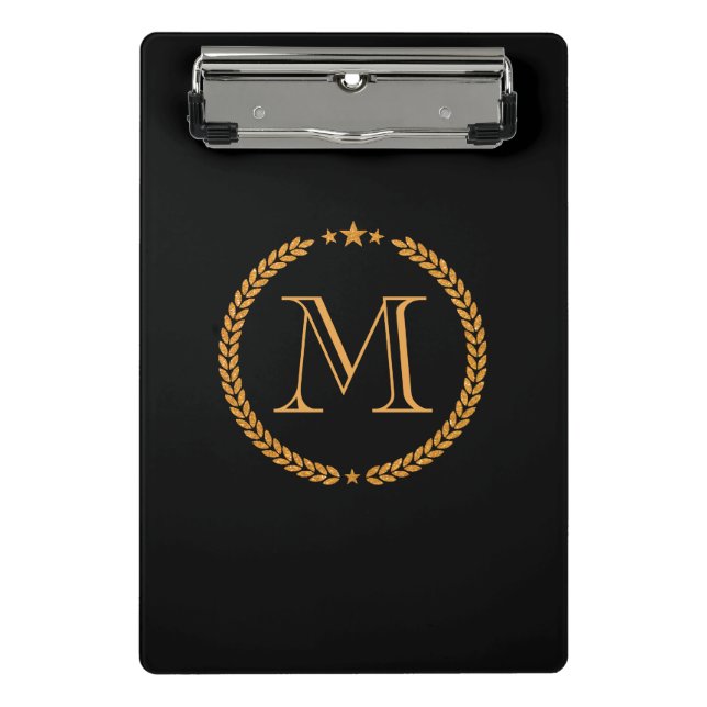 Mini Porte-bloc Monogramme d'or (Devant)
