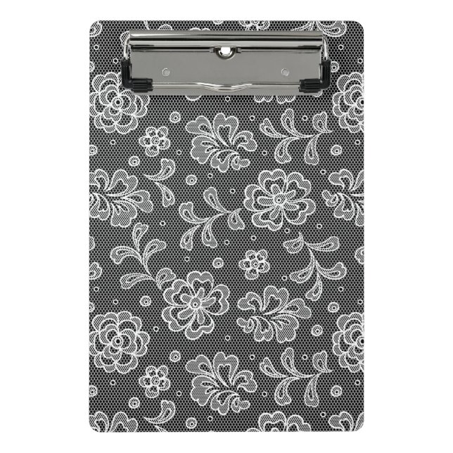 Mini Porte-bloc Motif 1 de tissu de dentelle (Devant)