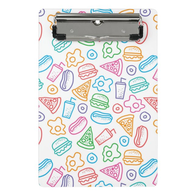 Mini Porte-bloc Motif 2 d'aliments de préparation rapide (Devant)