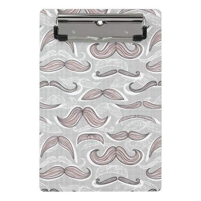 Mini Porte-bloc Motif à la mode de moustache (Devant)