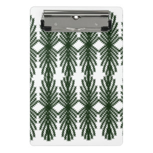 Mini Porte-bloc Motif Abstrait Personnalisé d'Arbre de Pin Vert Fo