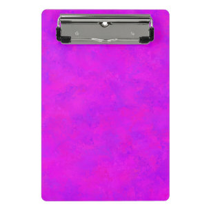 Mini Porte-bloc Motif Abstrait Rose Violet