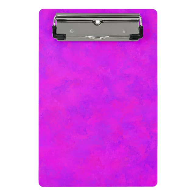 Mini Porte-bloc Motif Abstrait Rose Violet (Devant)