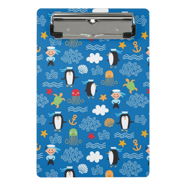 Mini Porte-bloc motif avec le thème de mer (Devant)