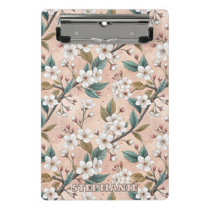 Mini Porte-bloc Motif botanique de branche de Sakura pêche douce
