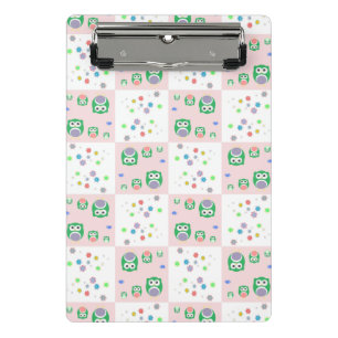 Mini Porte-bloc Motif coloré de hibou pour des enfants
