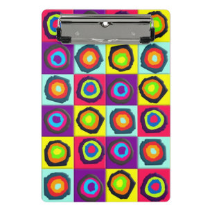 Mini Porte-bloc Motif de Cercles Colorés