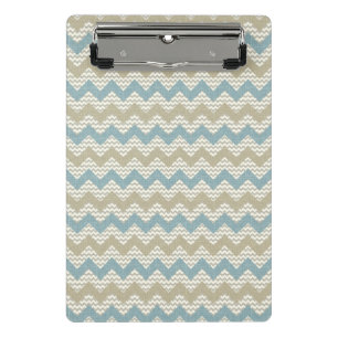 Mini Porte-bloc Motif de Chevron sur la texture de toile