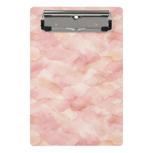 Mini Porte-bloc Motif de design abstrait moderne rose tendre (Devant)