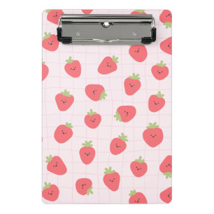 Mini Porte-bloc Motif de fraise mignon – Fraise Kawaii