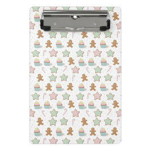 Mini Porte-bloc Motif de friandises de boulangerie de Noël
