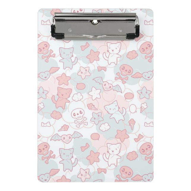 Mini Porte-bloc motif de kawaii avec le griffonnage (Devant)