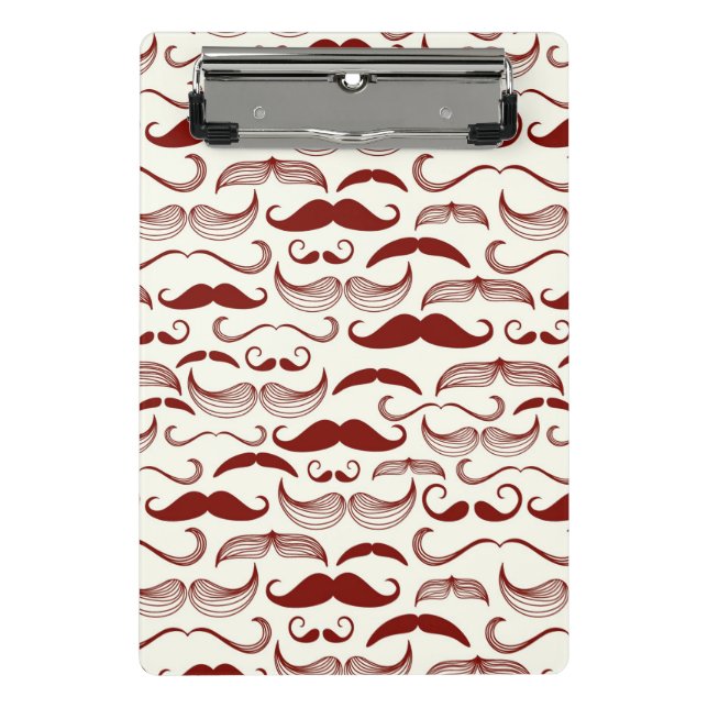 Mini Porte-bloc Motif de moustache, rétro style 3 (Devant)