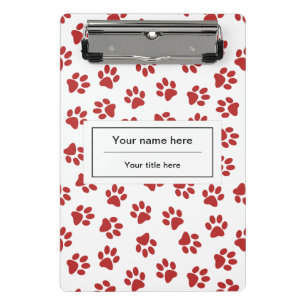 Mini Porte-bloc Motif de pattes, pattes de chien, pattes de chat,