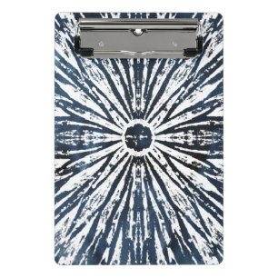 Mini Porte-bloc Motif de radial d'encre d'indigo