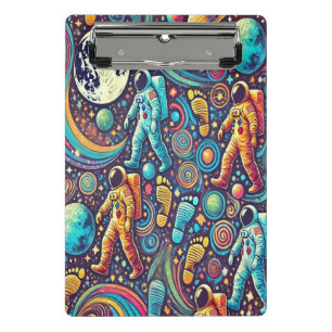 Mini Porte-bloc Motif de Spacewalk de l'astronaute coloré