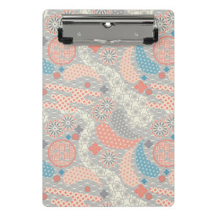 Mini Porte-bloc Motif de style japonais. Illustration