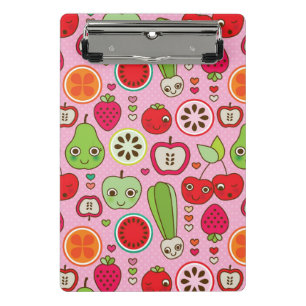 Mini Porte-bloc motif d'illustration de cuisine de fruit