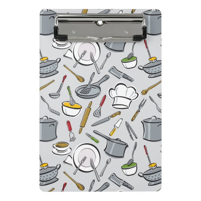 Mini Porte-bloc Motif d'outils de cuisine (Devant)