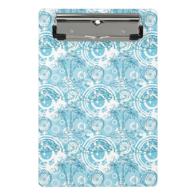 Mini Porte-bloc motif exotique d'océan (Devant)