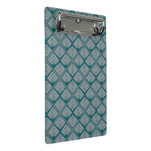 Mini Porte-bloc Motif feuille carré Turquoise neutre