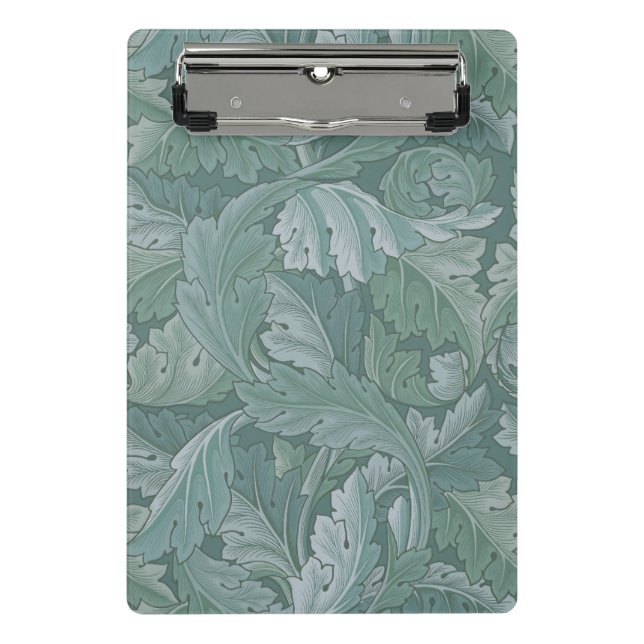 Mini Porte-bloc Motif feuille d'acanthe bleu sarcelle de William M (Devant)
