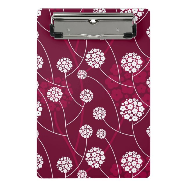 Mini Porte-bloc Motif floral abstrait (Devant)