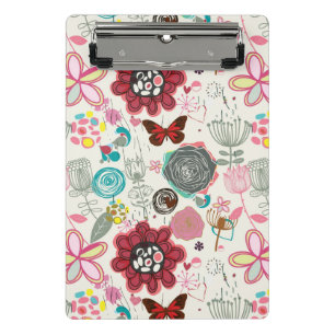 Mini Porte-bloc Motif floral dans le rétro style 5