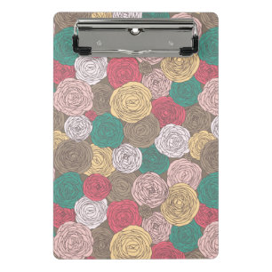 Mini Porte-bloc Motif floral élégant. Floral lumineux