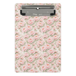 Mini Porte-bloc Motif floral sans couture de pivoine à l'aquarelle