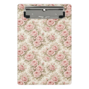 Mini Porte-bloc Motif floral sans couture de rose vintage élégante