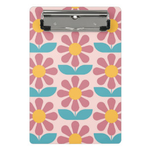 Mini Porte-bloc motif floral scandinave, style rétro, moyen centen