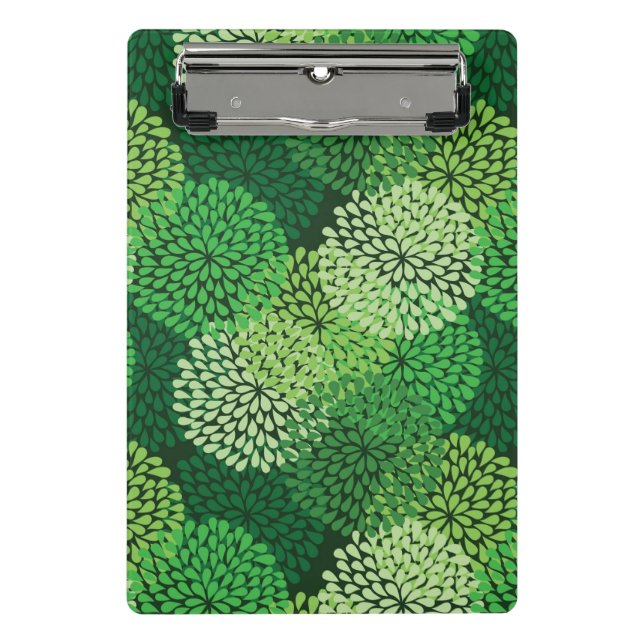Mini Porte-bloc Motif floral vert (Devant)
