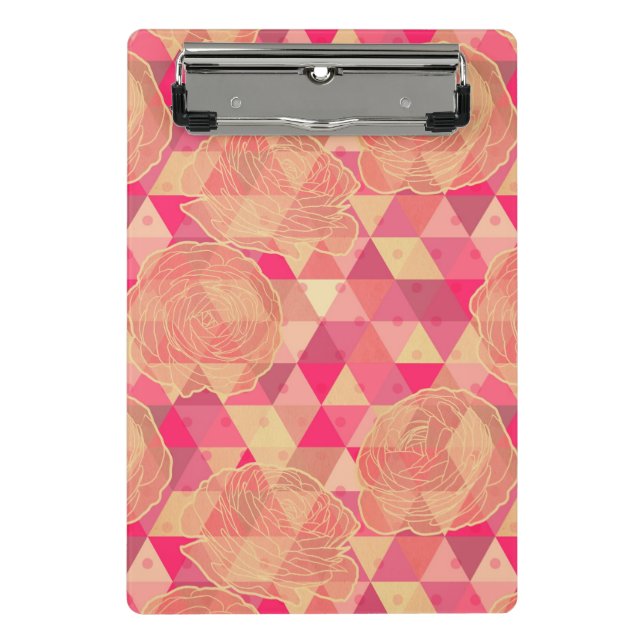 Mini Porte-bloc Motif géométrique de fleur (Devant)