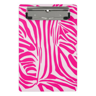 Mini Porte-bloc Motif imprimé zèbre rose