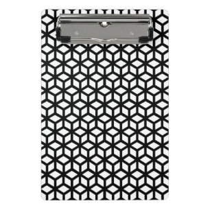Mini Porte-bloc Motif noir et blanc de cube