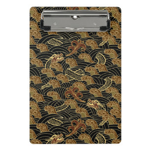 Mini Porte-bloc Motif oriental de dragon de mer