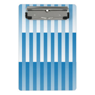 Mini Porte-bloc Motif rayé bleu blanc